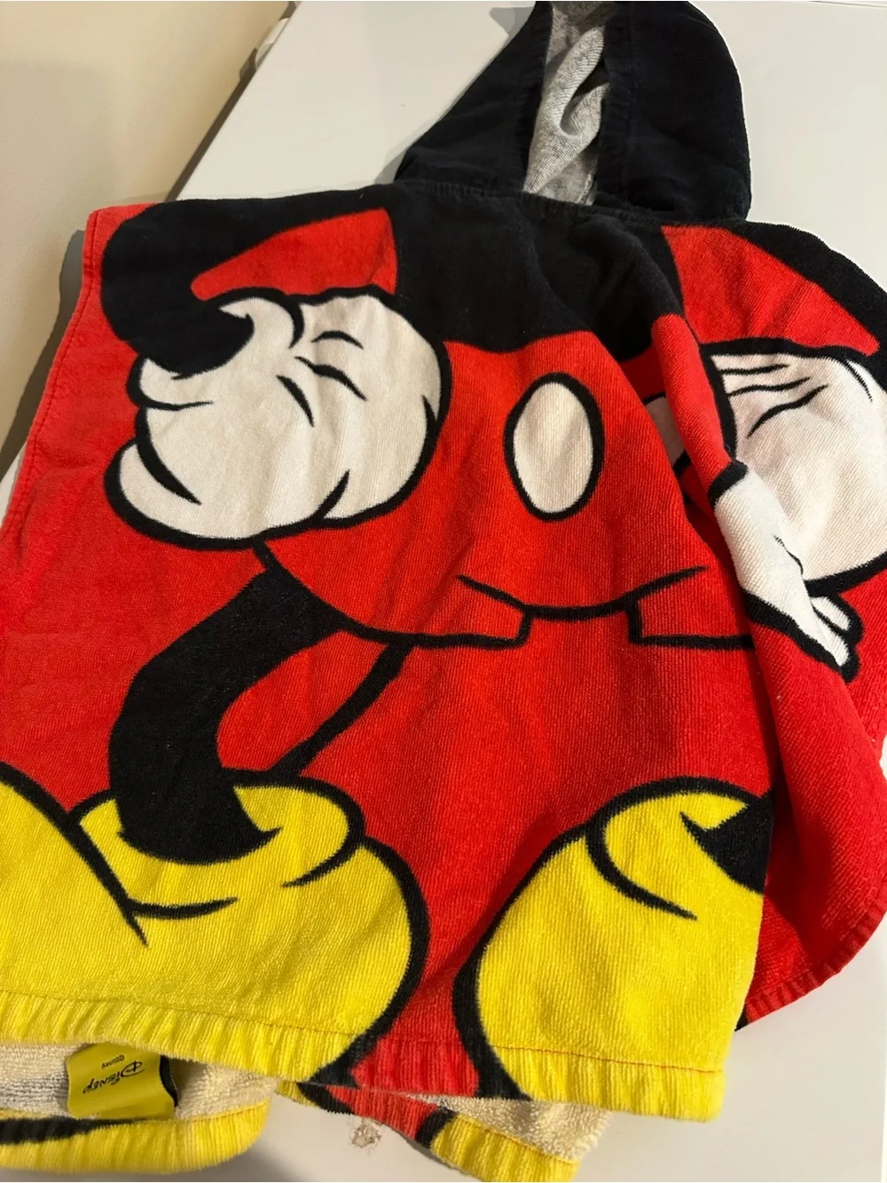 Kids Disney Mickey  Hooded Towel Poncho